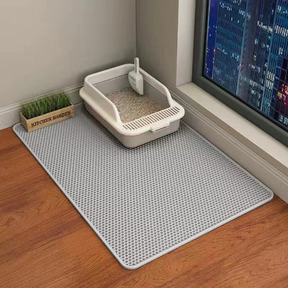 Double-Layer Waterproof Cat Litter Mat