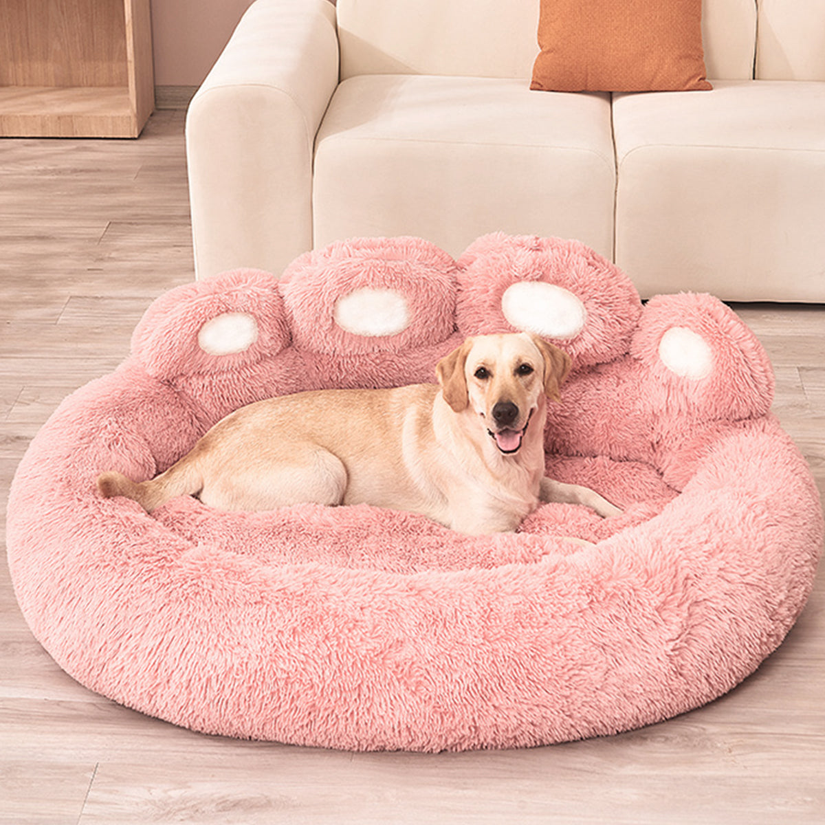 Fluffy Dog Paw Bed