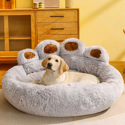 Fluffy Dog Paw Bed