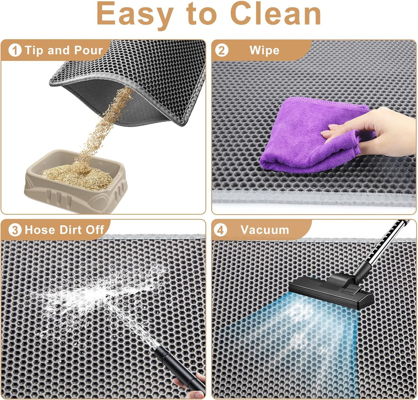 Double-Layer Waterproof Cat Litter Mat